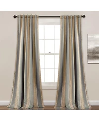Julia Stripe Light Filtering Window Curtain Panels