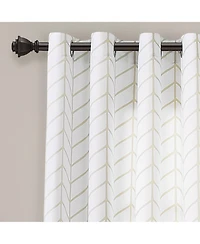 Calia Chevron Geo Window Curtain Panels