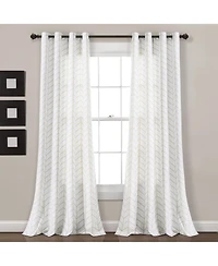 Calia Chevron Geo Window Curtain Panels
