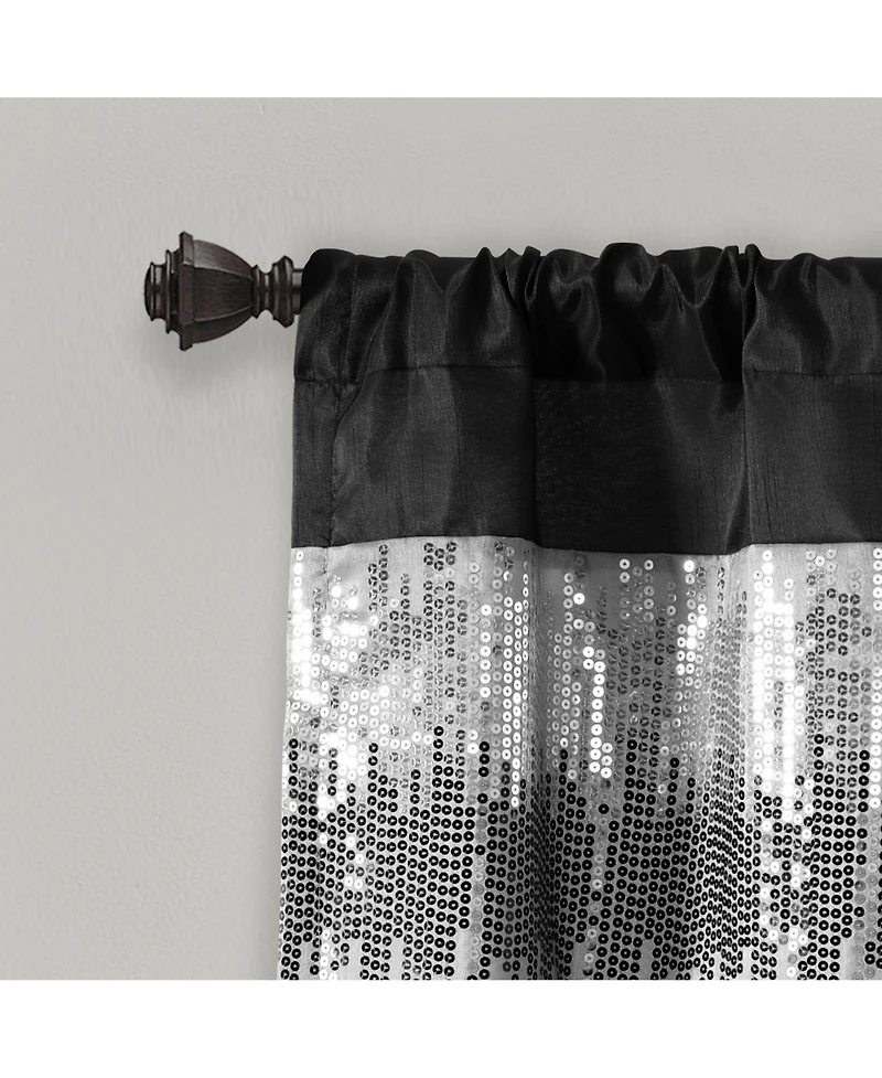 Lush Decor Night Sky Sequins Valance