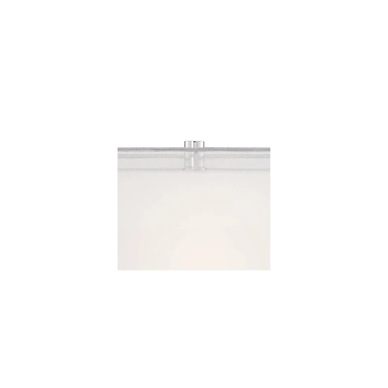 Proxima Modern Table Lamp 28" Tall Chrome Silver Crisscrossing Metal Sheer Outer White Inner Rectangular Shade for Bedroom Living Room House Bedside N