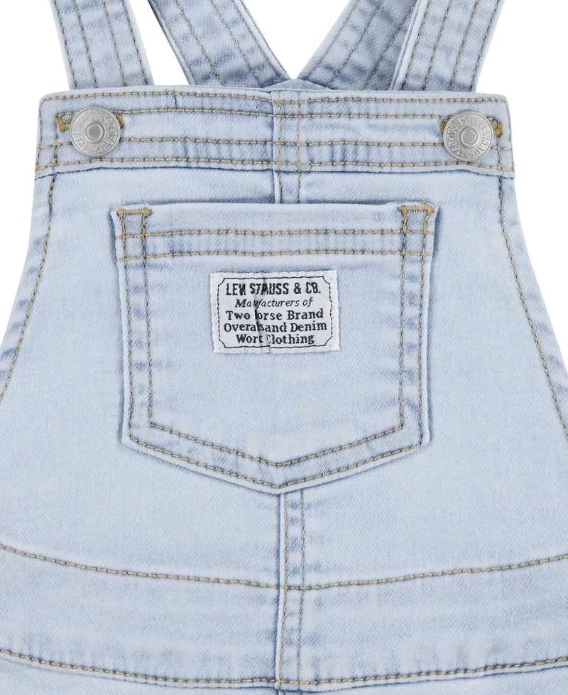 Levi's Baby Girls Sleeveless Denim Shortalls