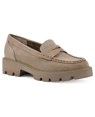 White Mountain Women's Gunner Lug Sole Loafers