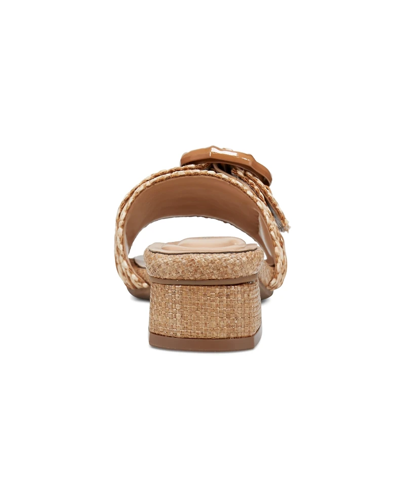 Easy Spirit Women's Gatlin Woven Low Block Heel Sandals