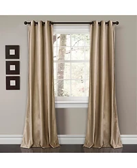 Prima Velvet Solid Light Filtering Grommet Window Curtain Panels