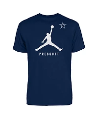 Men's Jordan Dak Prescott Navy Dallas Cowboys Graphic T-shirt