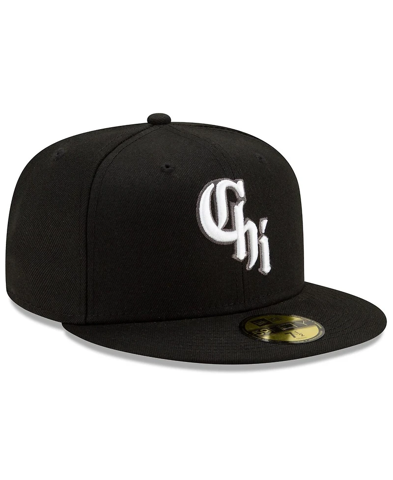 Men's New Era Black Chicago White Sox 2021 City Connect 59FIFTY Fitted Hat