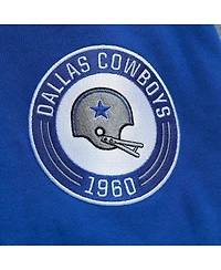 Men's Mitchell & Ness Royal Dallas Cowboys All Over 2.0 Pullover Sweatshirt
