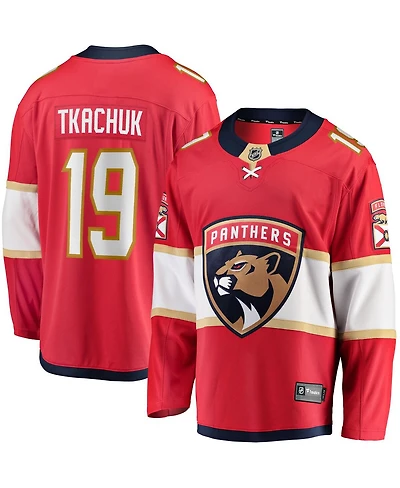 Men's Fanatics Matthew Tkachuk Red Florida Panthers Home Breakaway Player Jersey