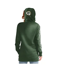 Women's G-iii 4Her by Carl Banks Green Green Bay Packers Extra Inning Pullover Hoodie