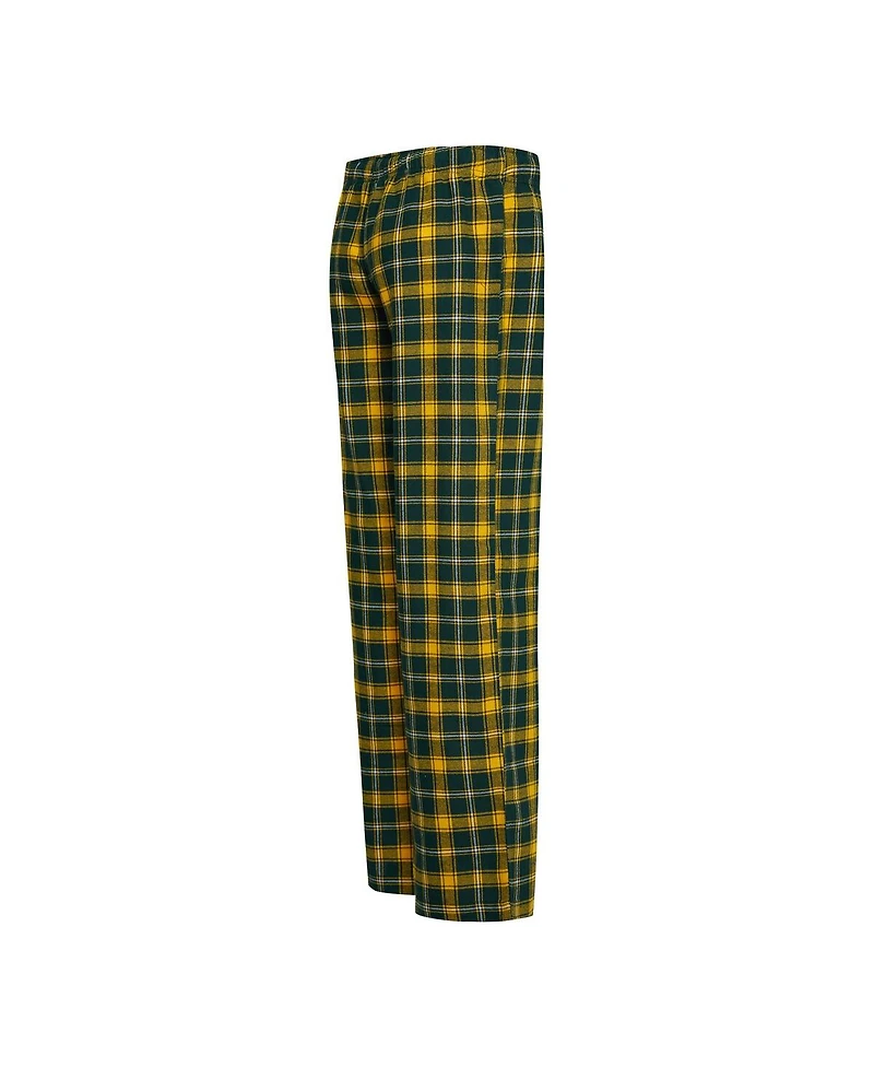 Women's Concepts Sport Green, Gold Green Bay Packers Arctic T-shirt Flannel Pants Sleep Set