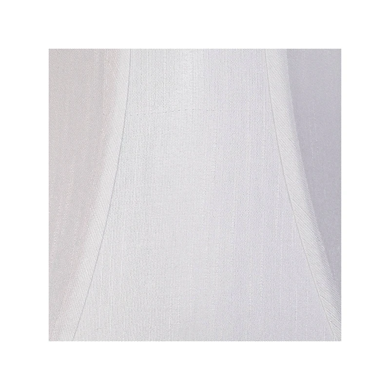 Imperial Shade White Small Bell Lamp Shade 6" Top x 12" Bottom x 9" Slant x 8.5" High (Spider) Replacement with Harp and Finial