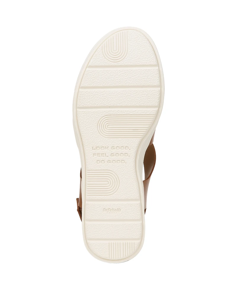 Dr. Scholl's Women's Time Off Sea Slingback Wedge Sandals