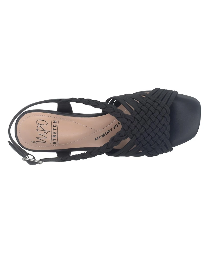 Impo Women's Valo Stretch Block Heel Dress Sandals