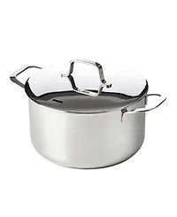 Alva Maestro 4Qt Tri-Ply Stainless Steel Stock Pot with Lid – Induction & Oven Safe