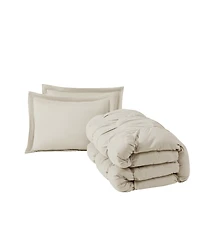 Truly Soft Cloud Puffer 3 Piece Comforter Set, Full/Queen