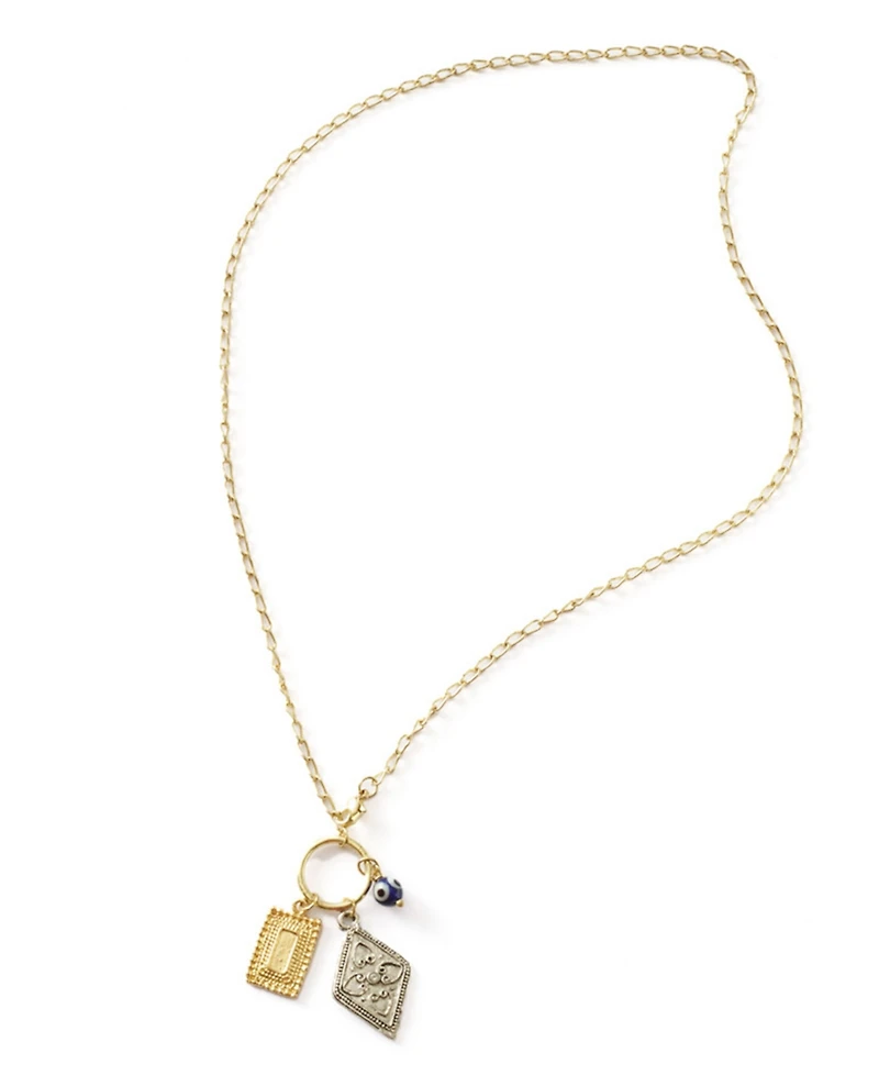 Matr Boomie Drishti Evil Eye Dangling Charm Pendant Necklace