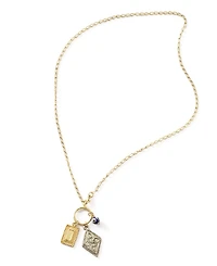 Matr Boomie Drishti Evil Eye Dangling Charm Pendant Necklace