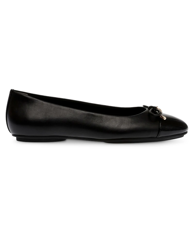 Anne Klein Women's Luci Cap Toe Ballet Flats
