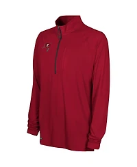 Men's Red Tampa Bay Buccaneers Combine Authentic Raglan Quarter-Zip Top