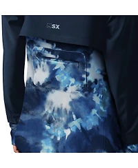 Women's Msx by Michael Strahan Navy Buffalo Bills Grace Raglan Full-Zip Running Jacket