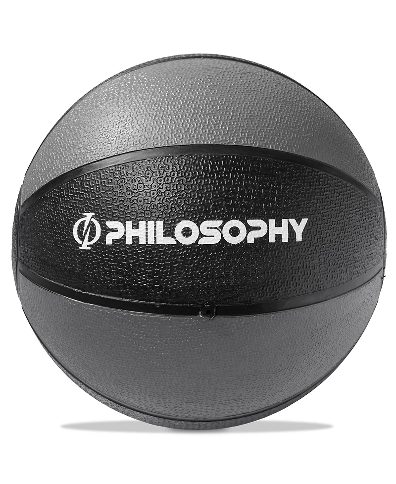 Philosophy Gym Medicine Ball, 6 Lb - Weighted Fitness Non-Slip Ball
