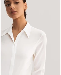 Lilysilk Women's Wrinkle Free Basic Silk Shirt for Women