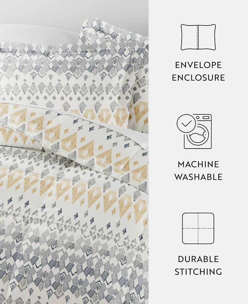 ienjoy Home Mayan Stamp 3-Piece Comforter Set