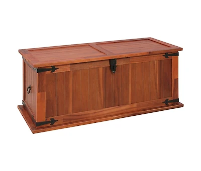 Storage Chest 35.4"x17.7"x15.7" Solid Acacia Wood