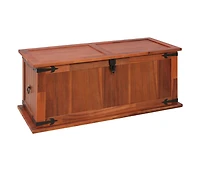 Storage Chest 35.4"x17.7"x15.7" Solid Acacia Wood