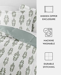 ienjoy Home Folk Leaves 2-Piece Comforter Set, Twin/Twin Xl