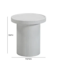 Tov Furniture 1 Pc. Concrete Side Table