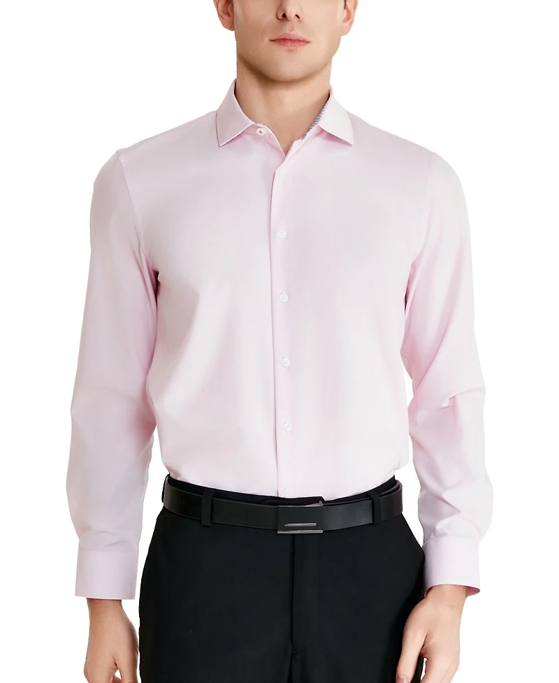 Tallia Men's Slim-Fit Solid Poplin Dress Shirt
