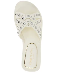 Kenneth Cole New York Women's Jula Stud Slip On Flat Sandals