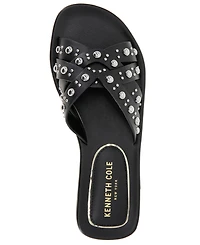 Kenneth Cole New York Women's Jula Stud Slip On Flat Sandals