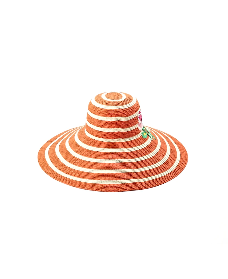 kate spade new york Women's Embroidered Flower Sunhat