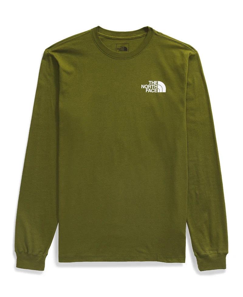The North Face Men's Box Nse Standard-Fit Logo Graphic Long-Sleeve T-Shirt