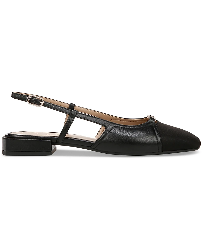 Sam Edelman Women's Kara Cap-Toe Slingback Flats