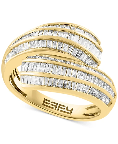 Effy Diamond Baguette Multirow Bypass Ring (3/4 ct. t.w.) in 14k Gold