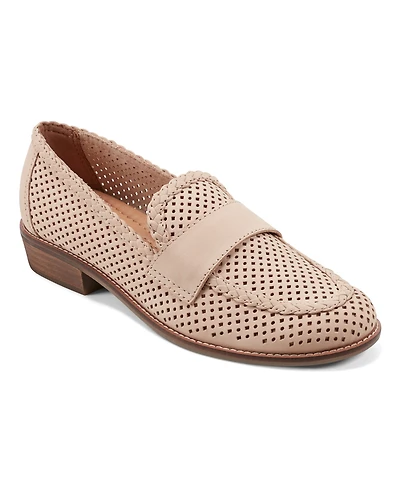 Earth Women's Evvie Perforated Leather Slip-On Loafers