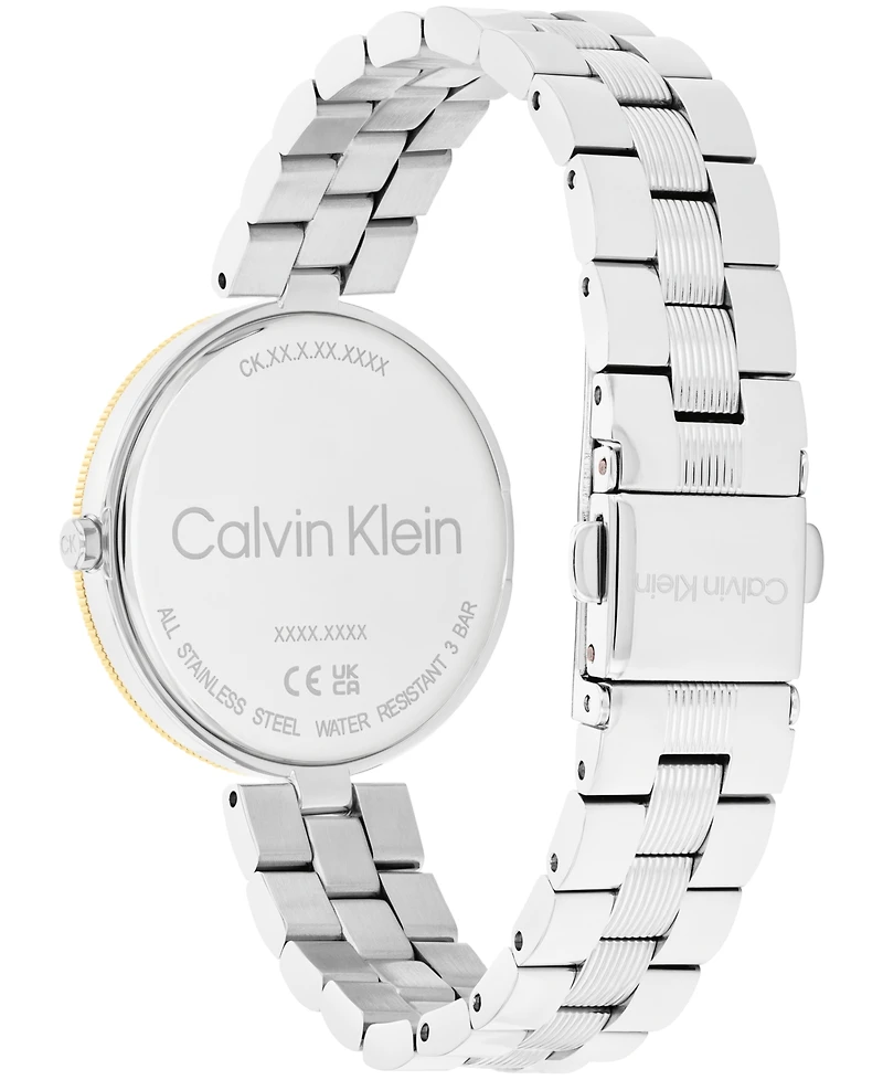 Calvin Klein Women's Gleam Two-Tone Stainless Steel Bracelet Watch 32mm