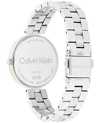 Calvin Klein Women's Gleam Two-Tone Stainless Steel Bracelet Watch 32mm