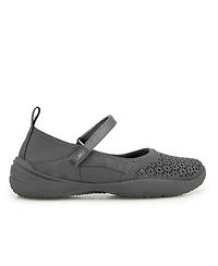 Jbu Women's Dandelion Hook and Loop Closure Sporty Flat Shoe