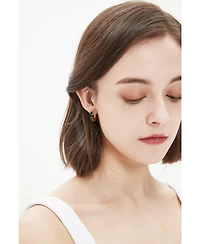 Daniela Huggie Hoop Zirconia Earrings