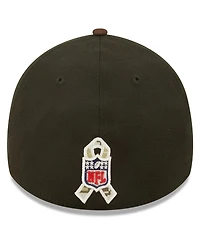 Men's New Era Black, Brown Cleveland Browns 2022 Salute To Service 39THIRTY Flex Hat