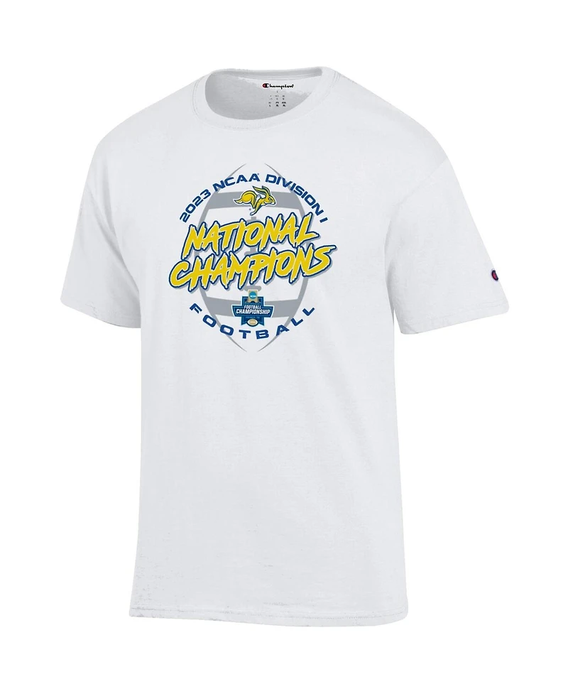 Men's Champion White South Dakota State Jackrabbits 2023 Fcs Football National Champions Locker Room T-shirt