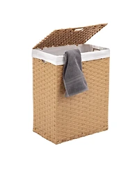 Seville Classics Handwoven Lidded Laundry Hamper