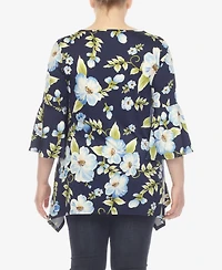 White Mark Plus Blanche Tunic Top