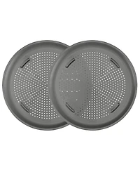 Good Cook Set of 2 Air perfect 15.75" Nonstick Carbon Steel Large Pizza Pans