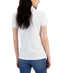 Nautica Jeans Women's Short-Sleeve Polo-Collar Shirt